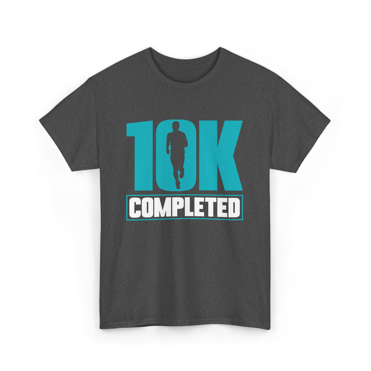 10K Completed Running Runner T-Shirt - Dark Heather