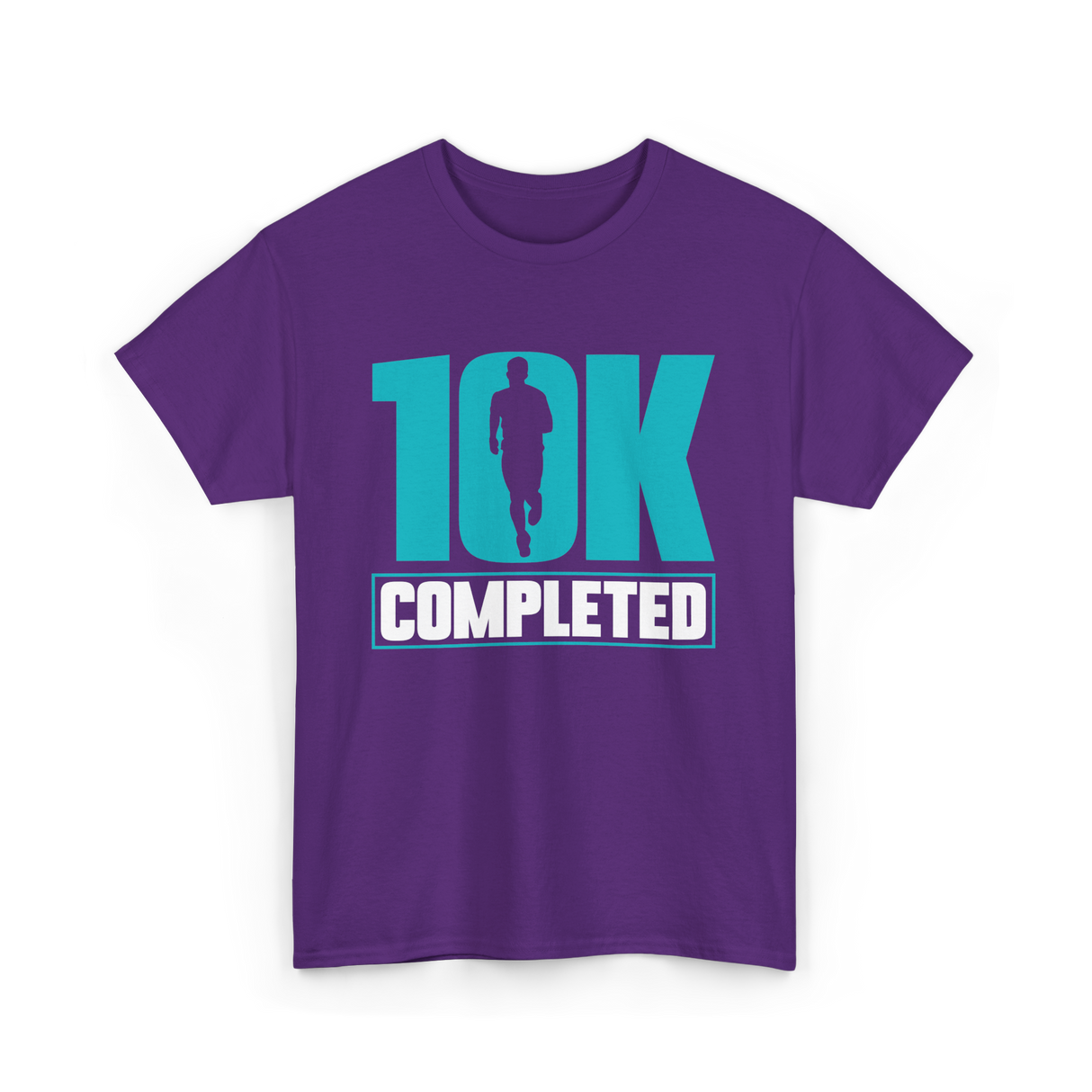 10K Completed Running Runner T-Shirt - Purple