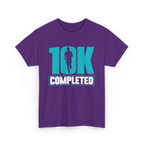 10K Completed Running Runner T-Shirt - Purple