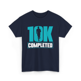 10K Completed Running Runner T-Shirt - Navy