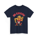 10K Survivor Running Runner Race T-Shirt - Navy