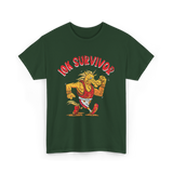 10K Survivor Running Runner Race T-Shirt - Forest Green