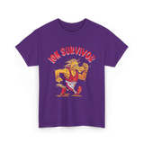 10K Survivor Running Runner Race T-Shirt - Purple