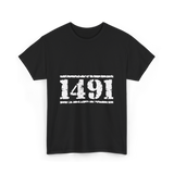 1491 Indigenous Awareness History T-Shirt - Black