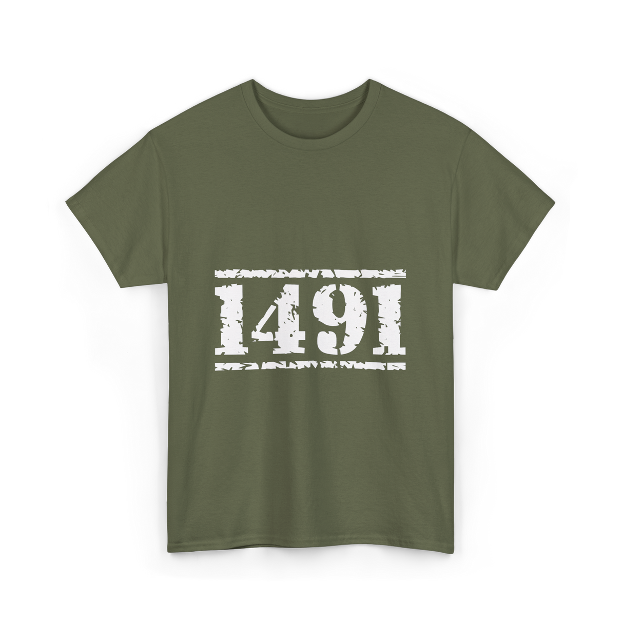 1491 Indigenous Awareness History T-Shirt - Military Green