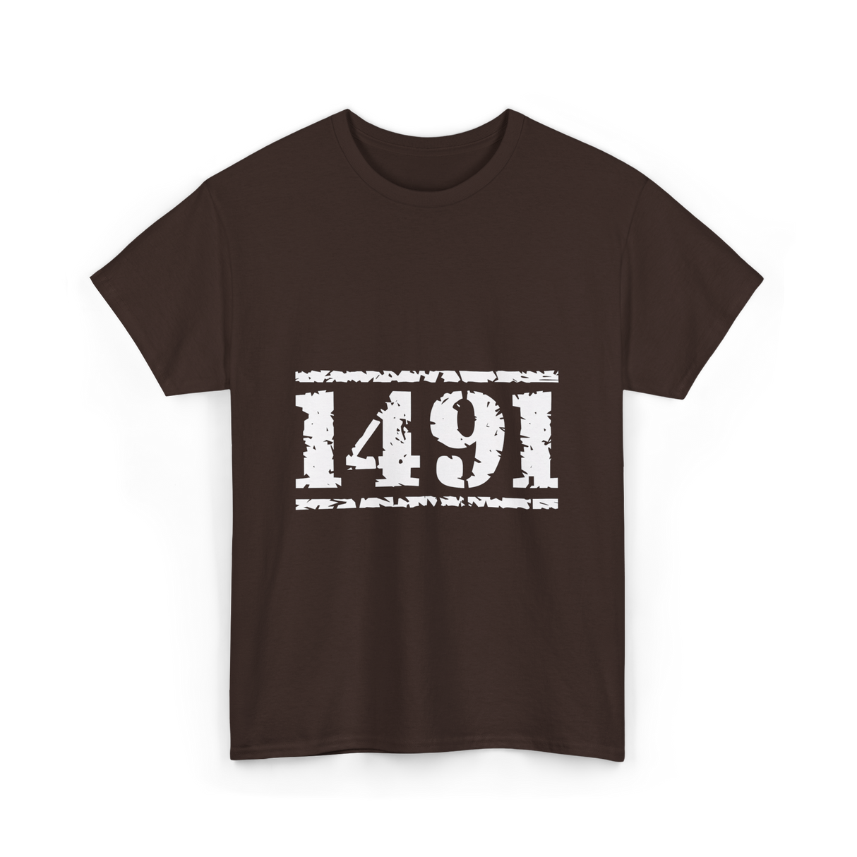 1491 Indigenous Awareness History T-Shirt - Dark Chocolate