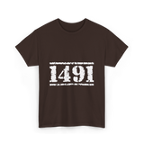 1491 Indigenous Awareness History T-Shirt - Dark Chocolate