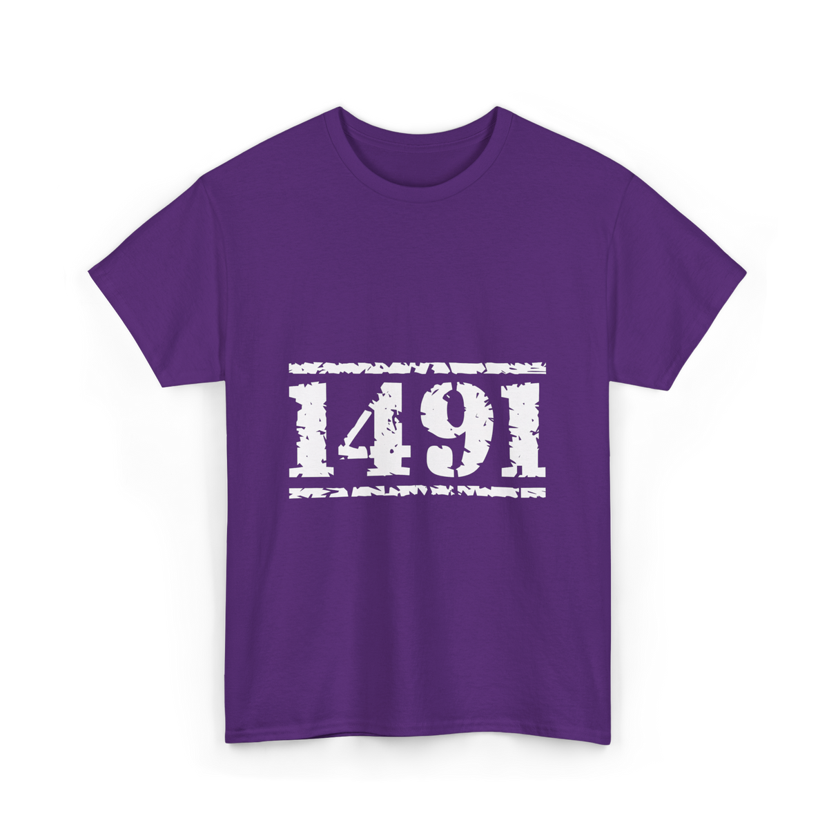 1491 Indigenous Awareness History T-Shirt - Purple