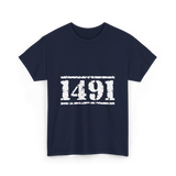 1491 Indigenous Awareness History T-Shirt - Navy