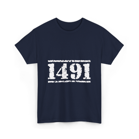 1491 Indigenous Awareness History T-Shirt - Navy