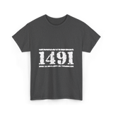 1491 Indigenous Awareness History T-Shirt - Dark Heather