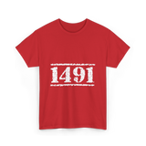 1491 Indigenous History Native American T-Shirt - Red