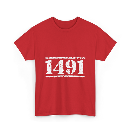 1491 Indigenous History Native American T-Shirt - Red