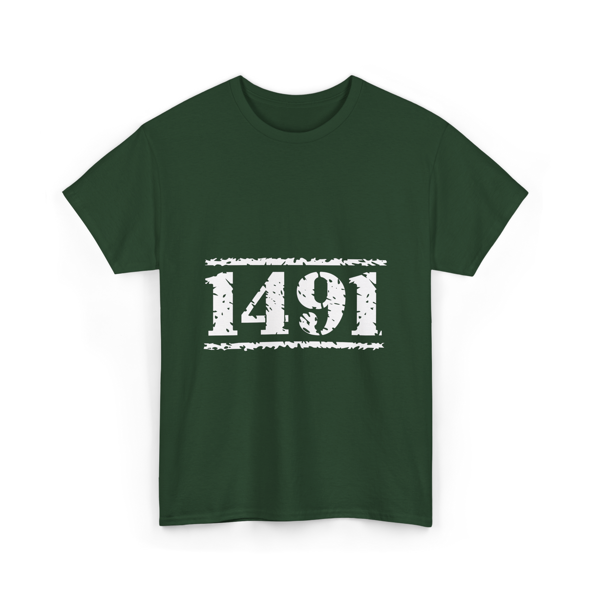 1491 Indigenous History Native American T-Shirt - Forest Green