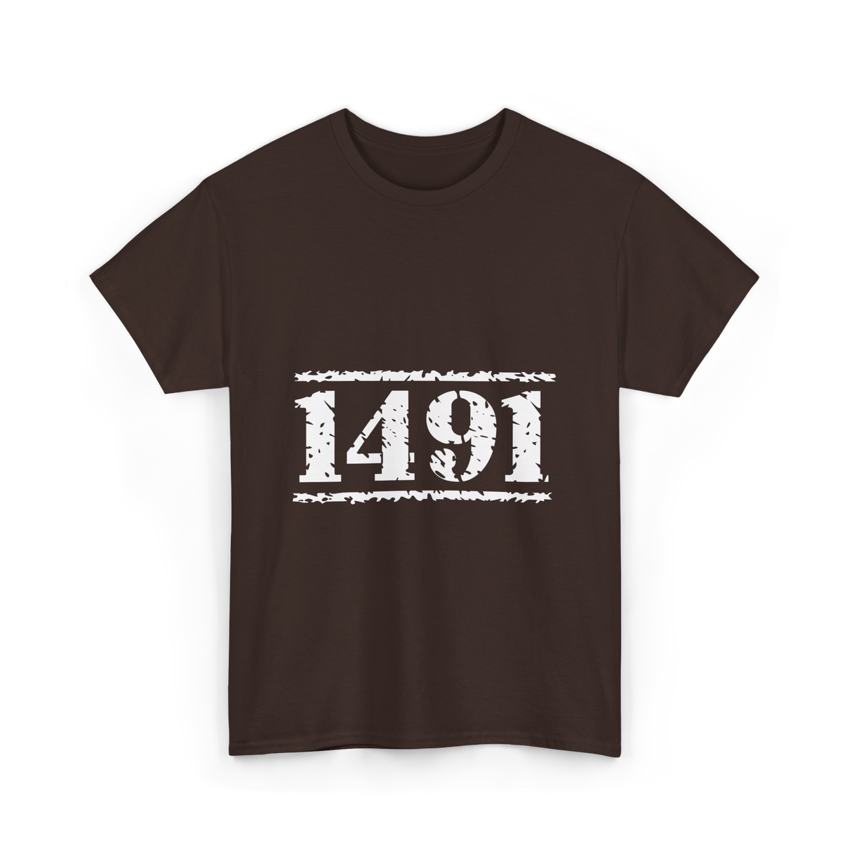 1491 Indigenous History Native American T-Shirt - Dark Chocolate