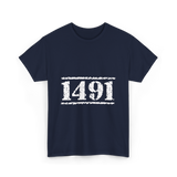 1491 Indigenous History Native American T-Shirt - Navy