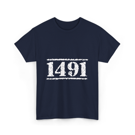 1491 Indigenous History Native American T-Shirt - Navy