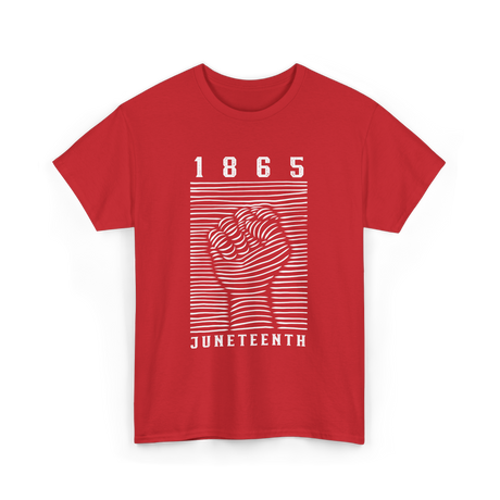 1865 Juneteenth Awareness T-Shirt - Red