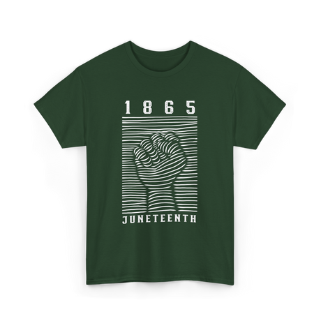 1865 Juneteenth Awareness T-Shirt - Forest Green