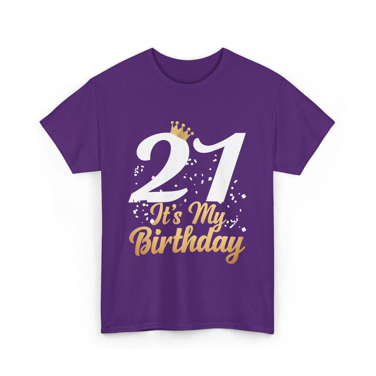 21 It’s My Birthday T-Shirt - Purple