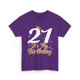 21 It’s My Birthday T-Shirt - Purple