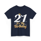 21 It’s My Birthday T-Shirt - Navy