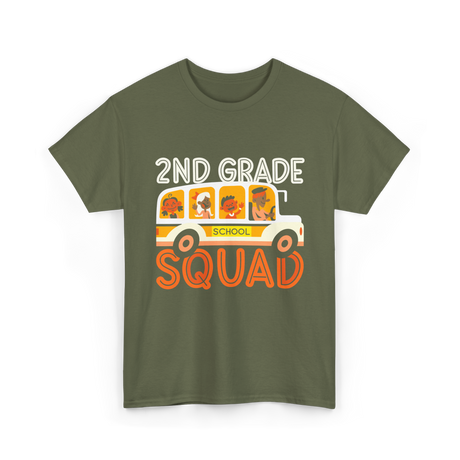 2nd Grade Squad School T-Shirt - Military Green