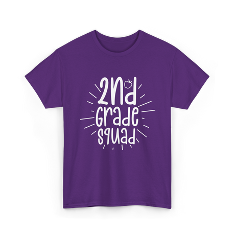 2nd Grade Squad School T-Shirt - Purple