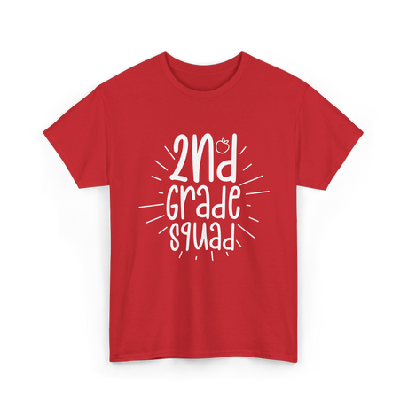 2nd Grade Squad School T-Shirt - Red