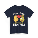 3 Years Later Great Pear Anniversary T-Shirt - Navy