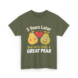 3 Years Later Great Pear Anniversary T-Shirt - Military Green