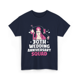 30th Wedding Anniversary Squad Anniversary T-Shirt - Navy