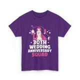 30th Wedding Anniversary Squad Anniversary T-Shirt - Purple