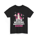 30th Wedding Anniversary Squad Anniversary T-Shirt - Black