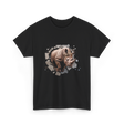 3D Rhino African Safari Rhinoceros T-Shirt - Black