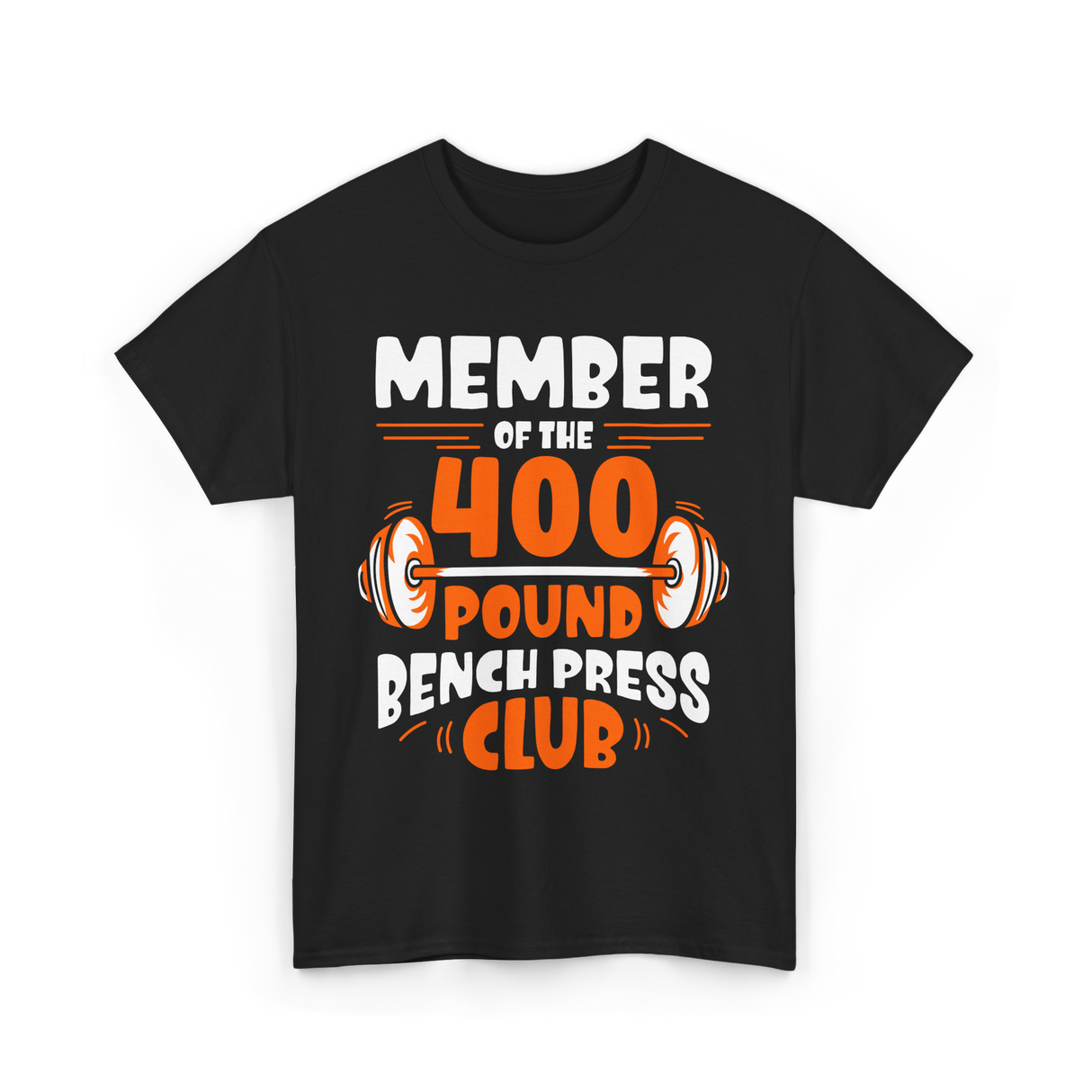 400 Pound Bench Press Club Strength T-Shirt - Black