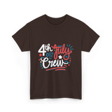 4th of July Crew Celebration T-Shirt - Dark Chocolate