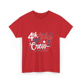 4th of July Crew Celebration T-Shirt - Red