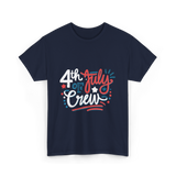 4th of July Crew Celebration T-Shirt - Navy