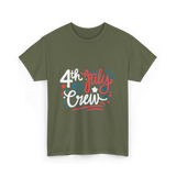 4th of July Crew Celebration T-Shirt - Military Green