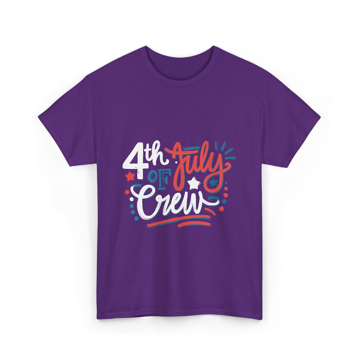 4th of July Crew Celebration T-Shirt - Purple