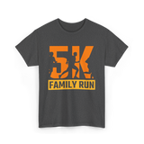 5K Family Run Race Runner T-Shirt - Dark Heather