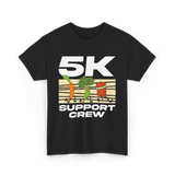 5K Support Crew Running T-Shirt - Black