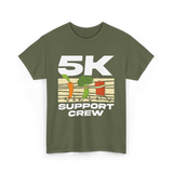 5K Support Crew Running T-Shirt - Military Green