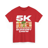 5K Support Crew Running T-Shirt - Red