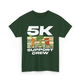 5K Support Crew Running T-Shirt - Forest Green