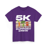 5K Support Crew Running T-Shirt - Purple