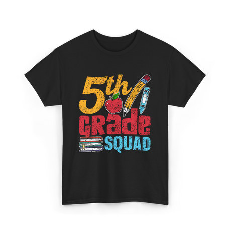 5th Grade Squad Kids T-Shirt - Black