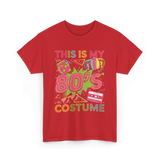 80s Costume 1980s Retro Party T-Shirt - Red