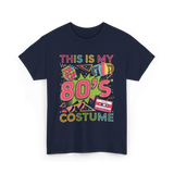 80s Costume 1980s Retro Party T-Shirt - Navy